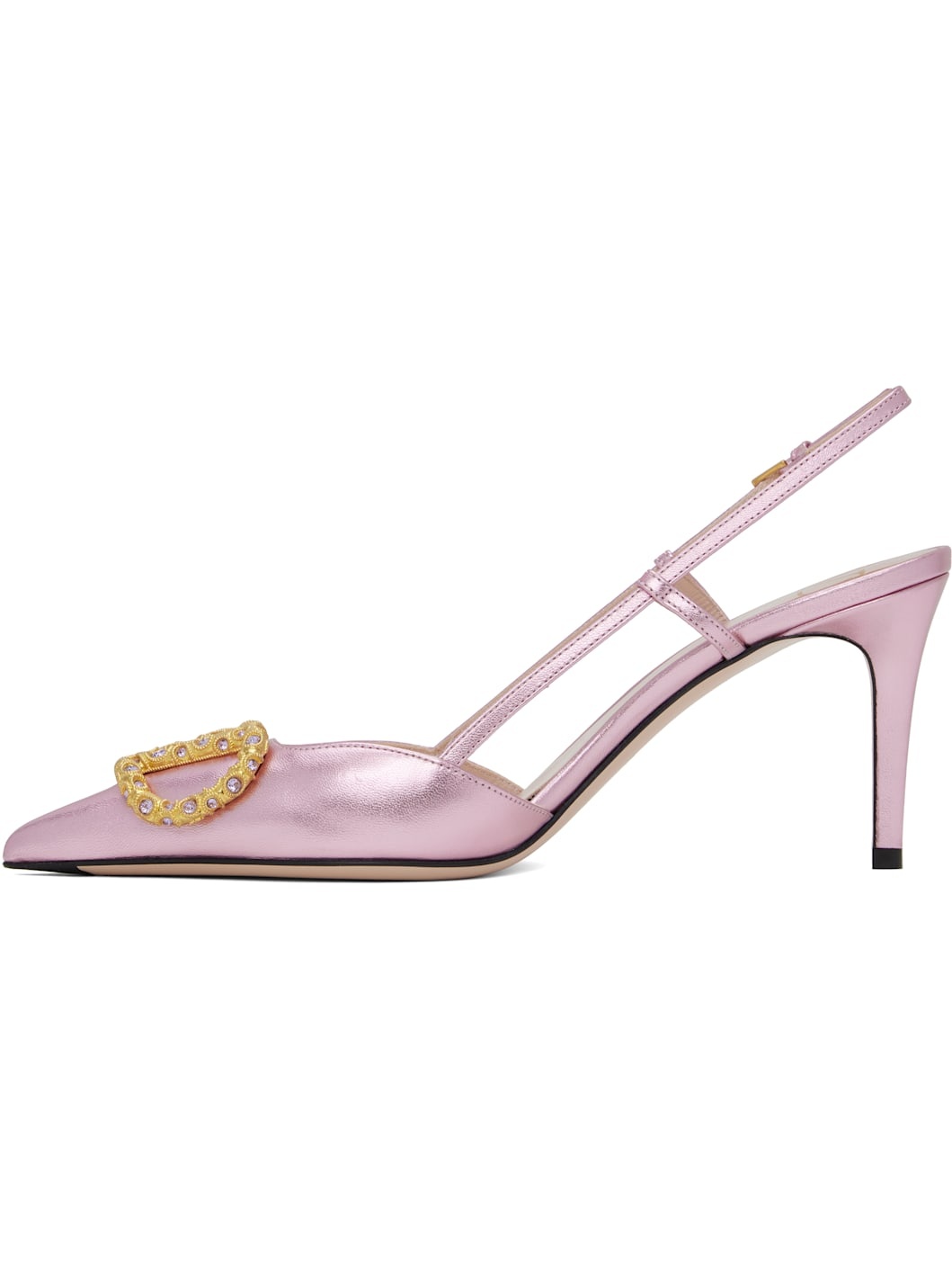 Pink VLogo Signature Slingback Heels - 3