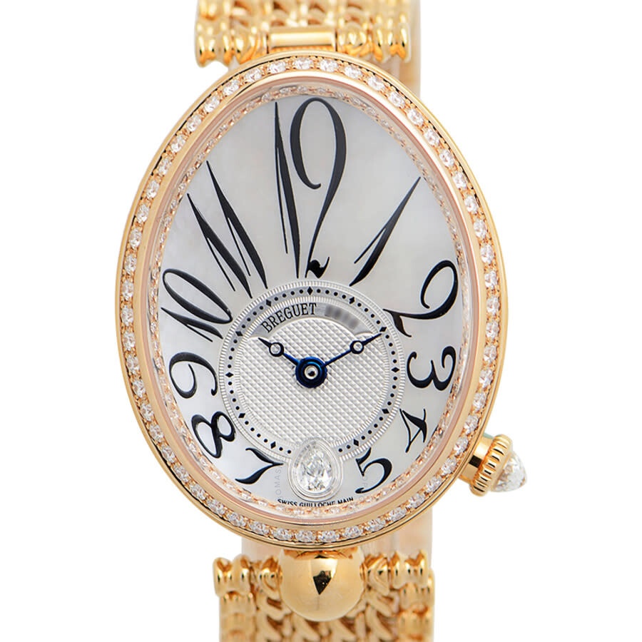 Breguet Reine de Naples Mother of Pearl 18kt Rose Gold Ladies Diamond Watch 8918BR58J20D000 - 2