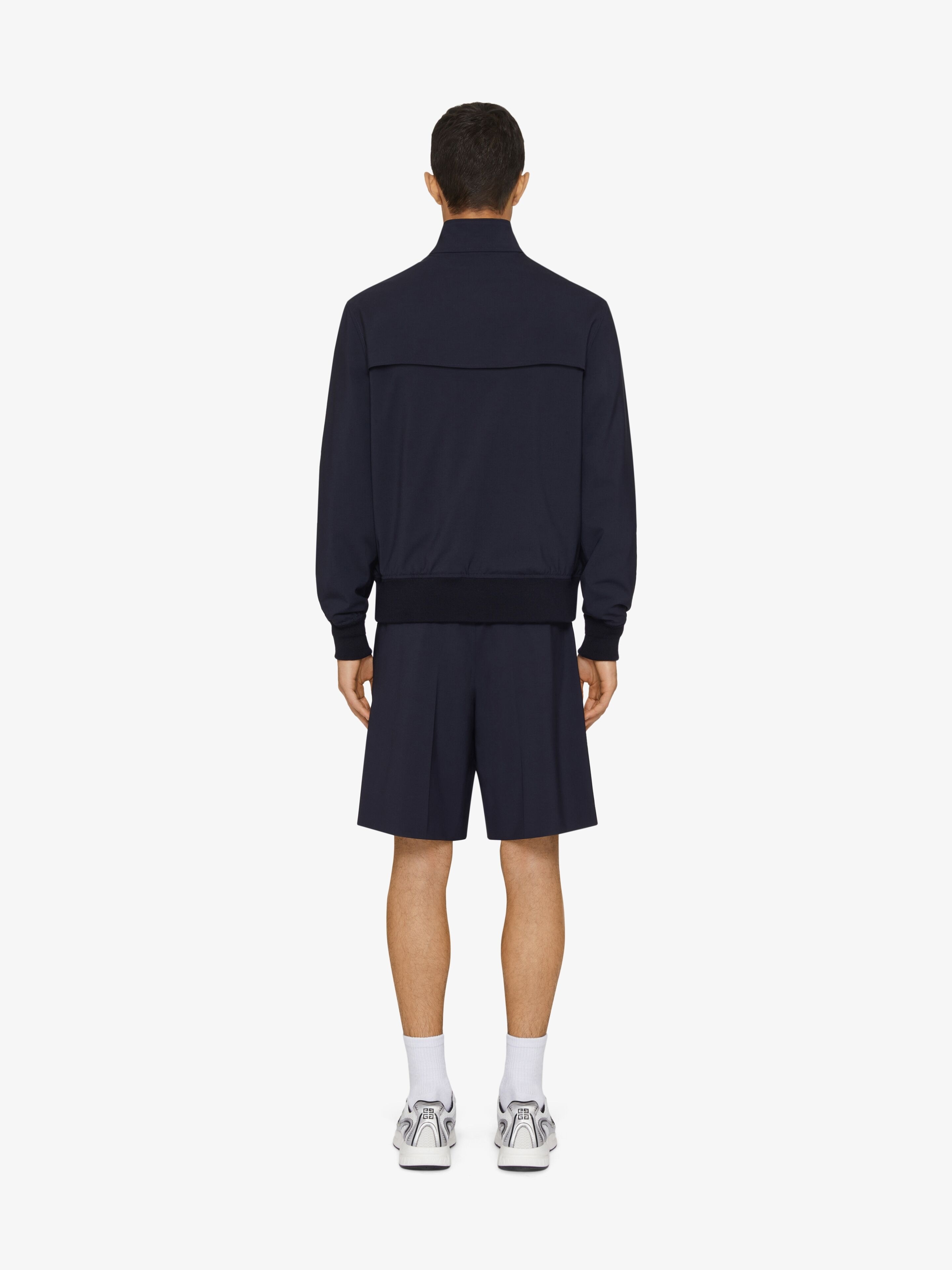 BERMUDA SHORTS IN WOOL POPLIN - 4