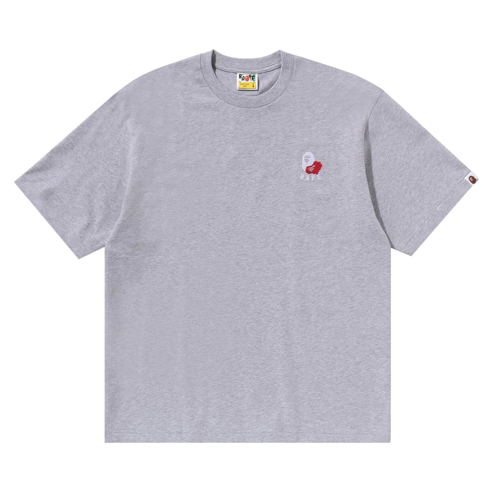 BAPE Ape Head 2 Point Relaxed Fit Tee 'Grey' - 1