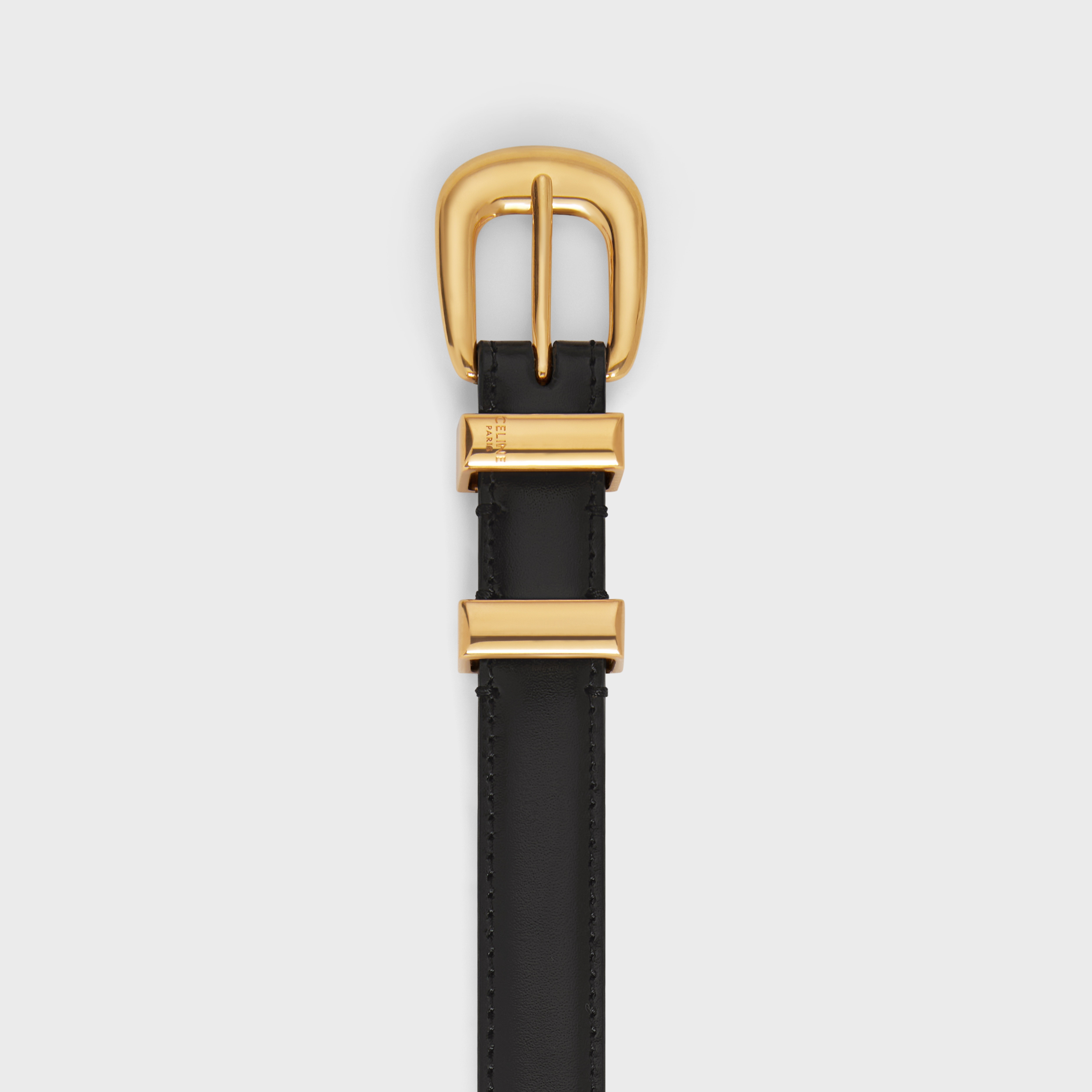 【人気/関税/送料込み】 (W) Celine Small Western Belt in Natu SMALL 18MM WESTERN BELT in Natural Calfskin - TAN | CELINE