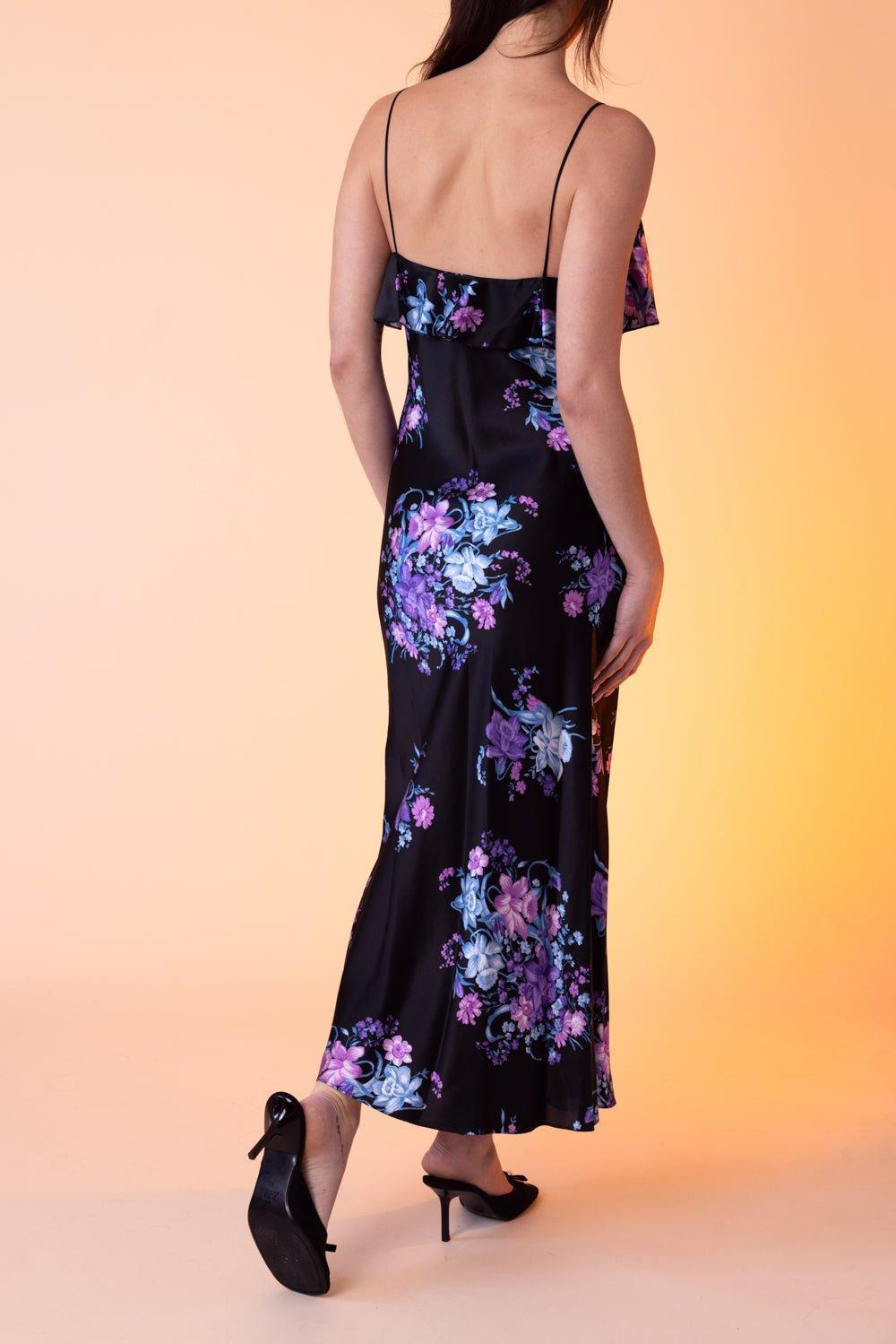 Floral Ruffle Midi Dress - 4