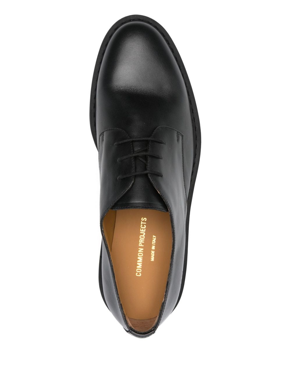 leather lace-up derby shoes - 4