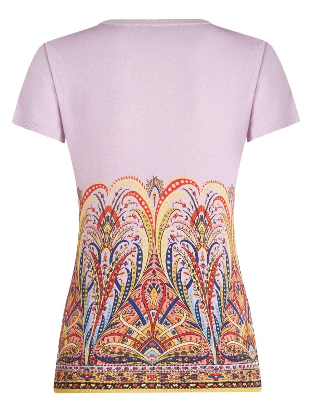 paisley-print silk-blend top - 6