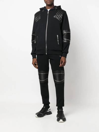 PHILIPP PLEIN quilt-detail hooded tracksuit outlook