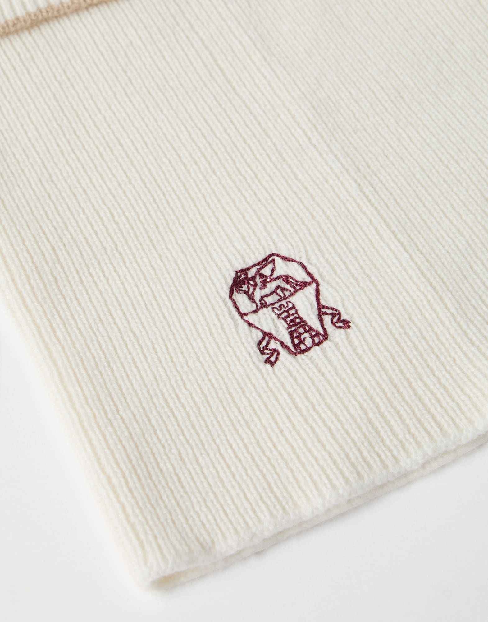 Cashmere rib knit neck warmer - 2
