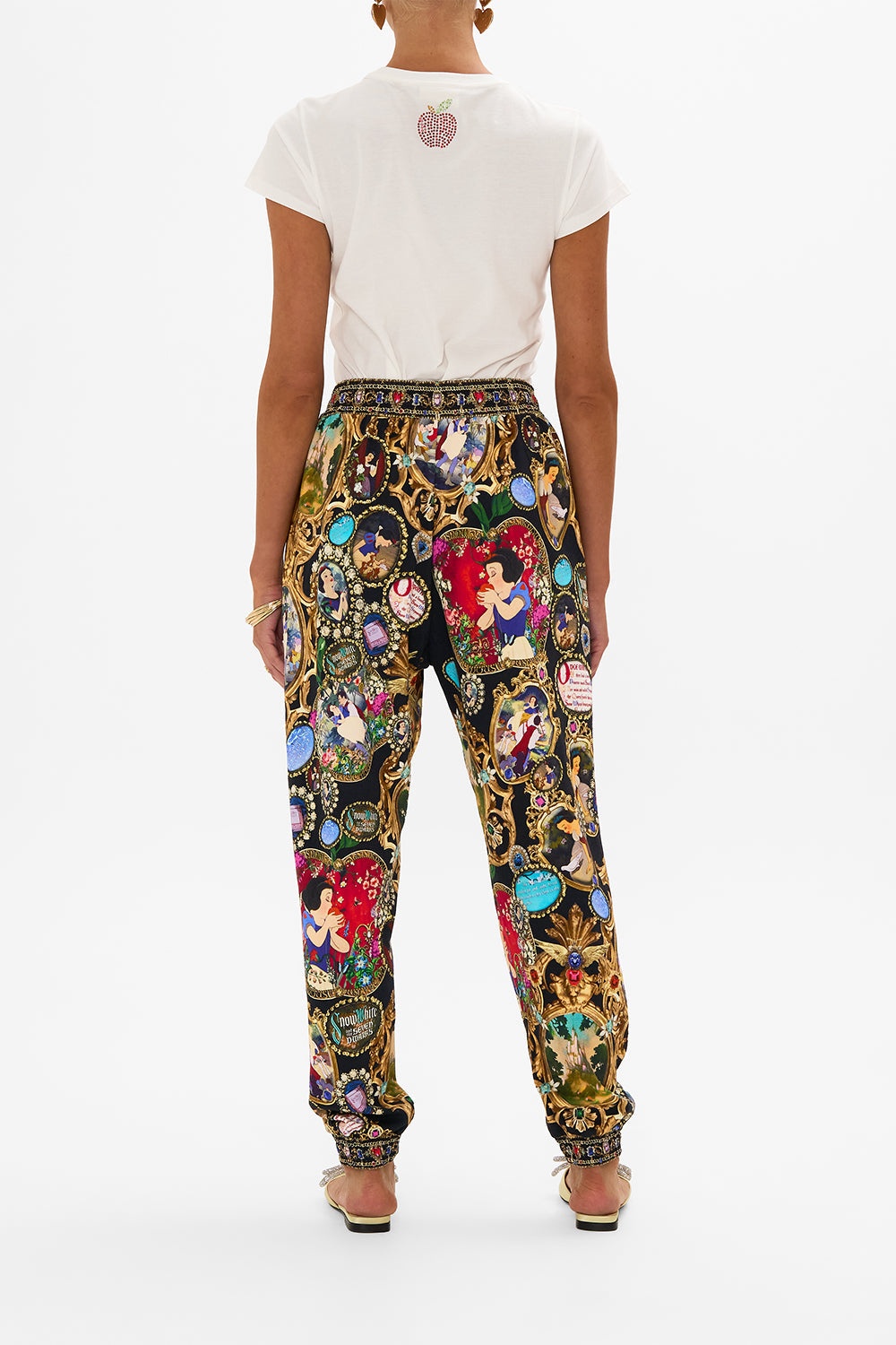 JERSEY TRACK PANT WITH SILK DETAILS - 3