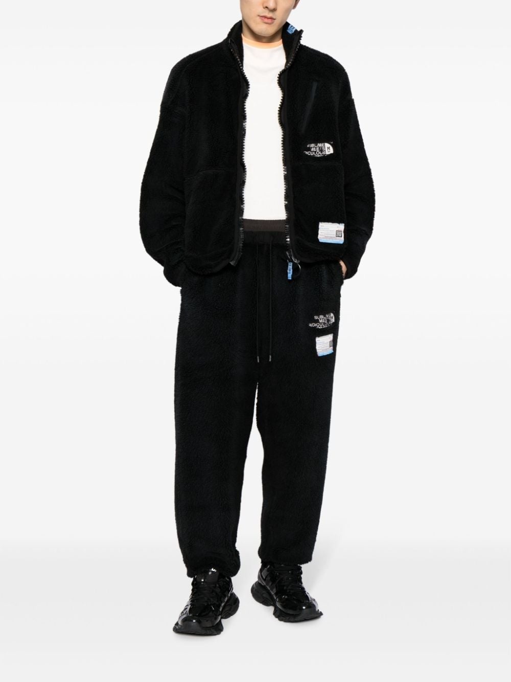 layered-design track pants