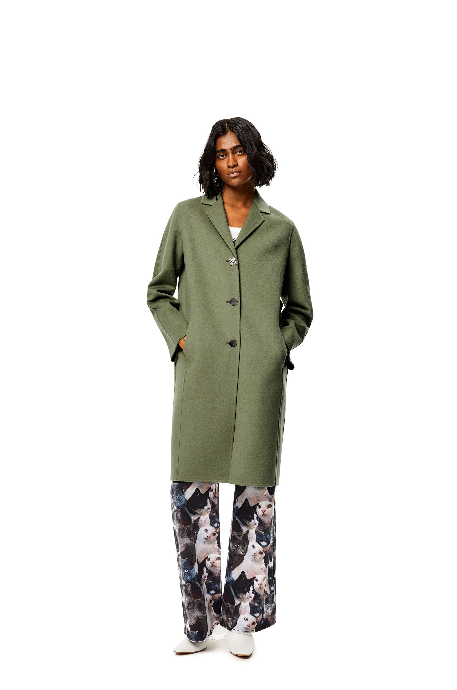 Anagram coat in wool and cashmere - 3