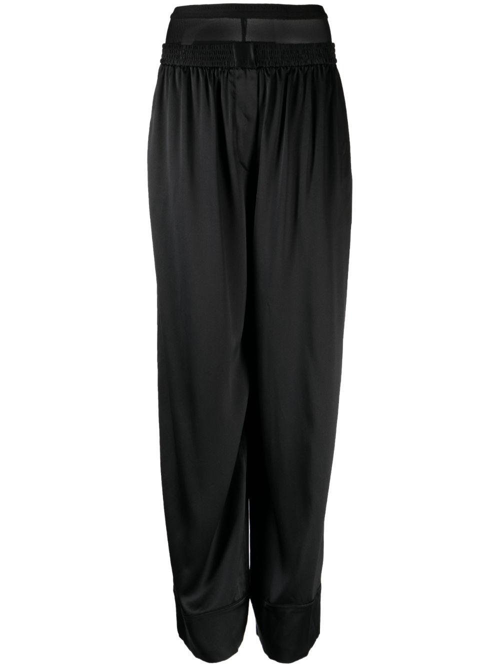 layered mesh boxer trousers - 1