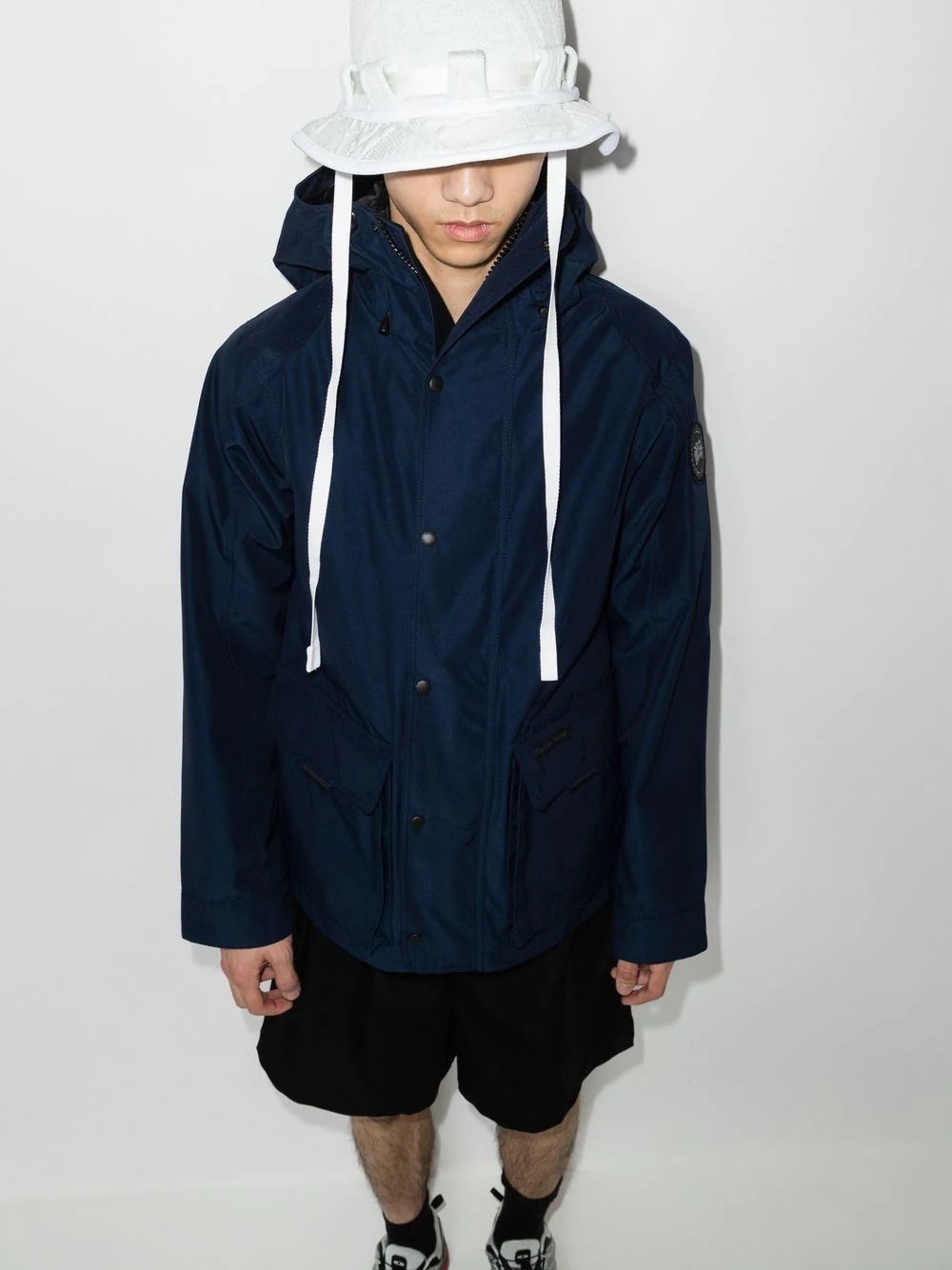 Lockeport logo-patch windbreaker - 2