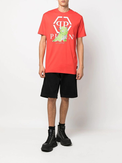 PHILIPP PLEIN Monster logo print T-shirt outlook