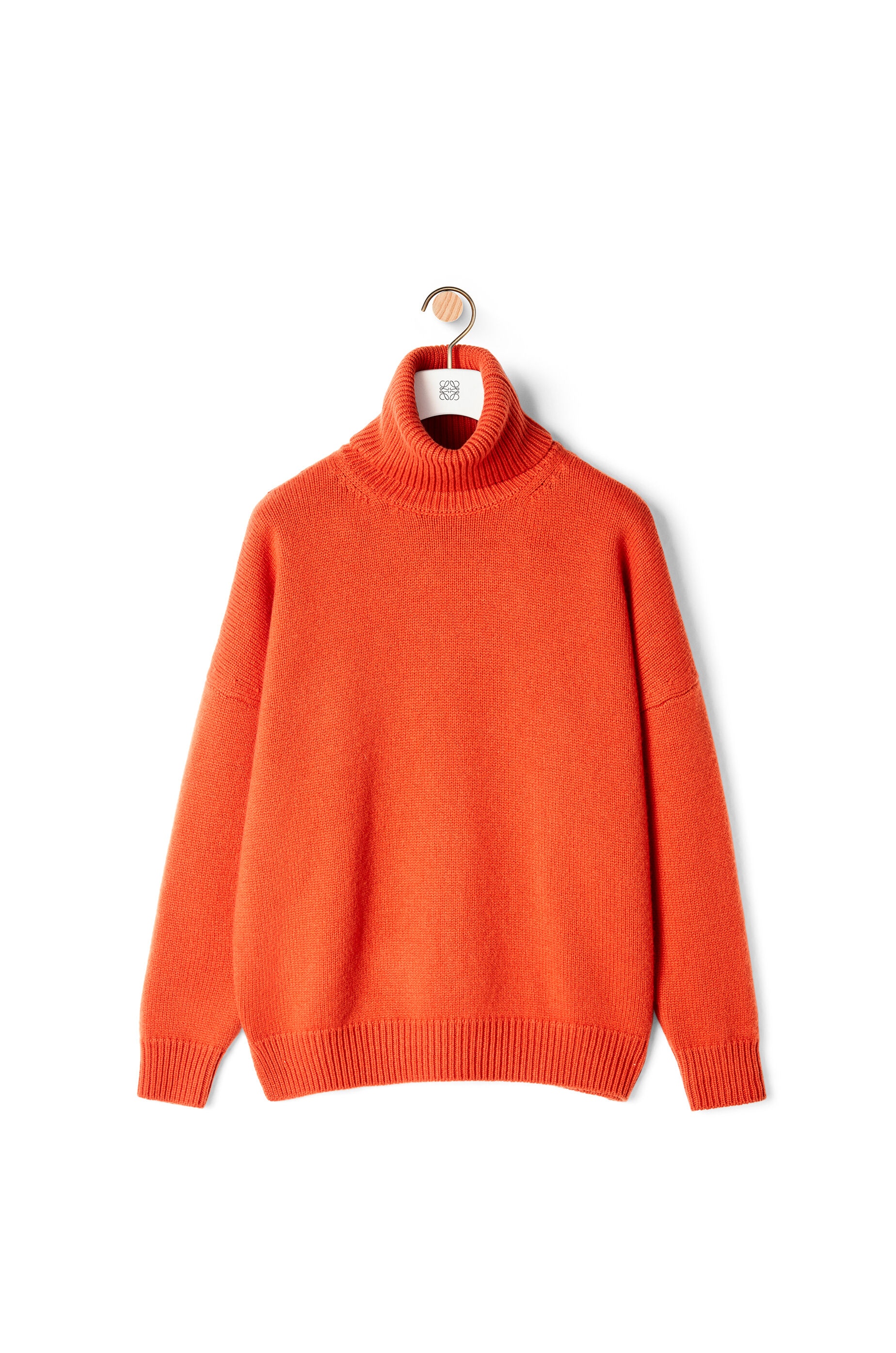 Anagram embroidered turtleneck sweater in cashmere - 1