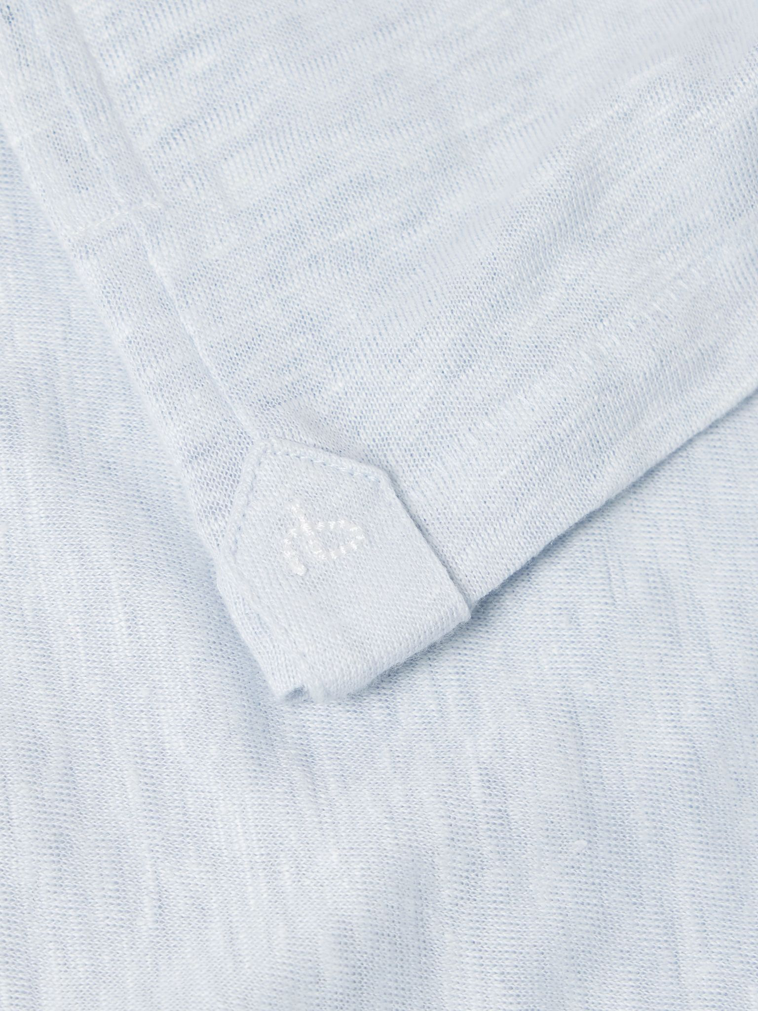 Johnny Linen Polo Shirt Blue - 4