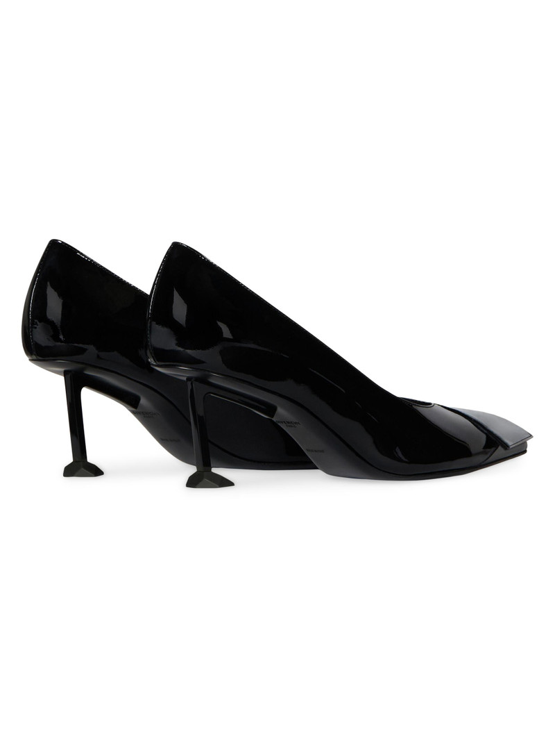 Women's Boudoir Fold Pumps in Patent Leather - Black 4