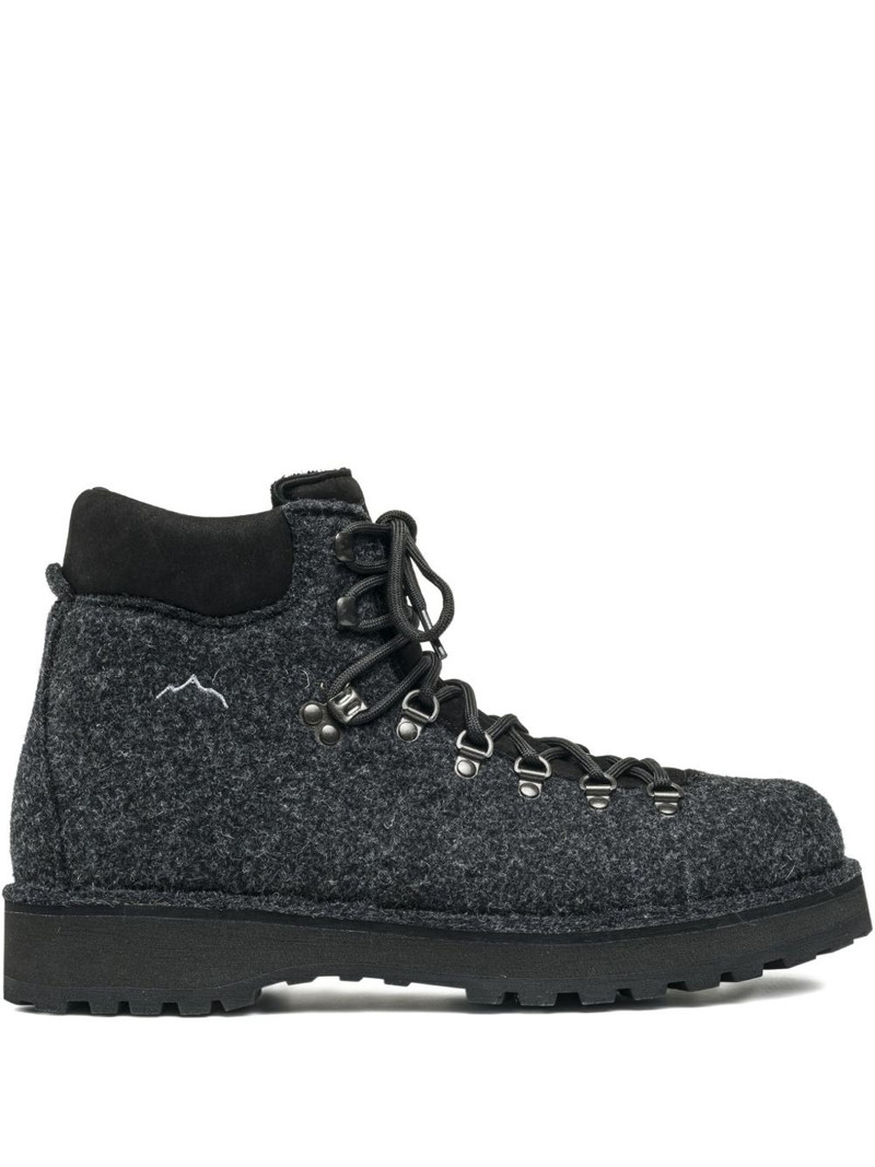 felt lace-up boots 1