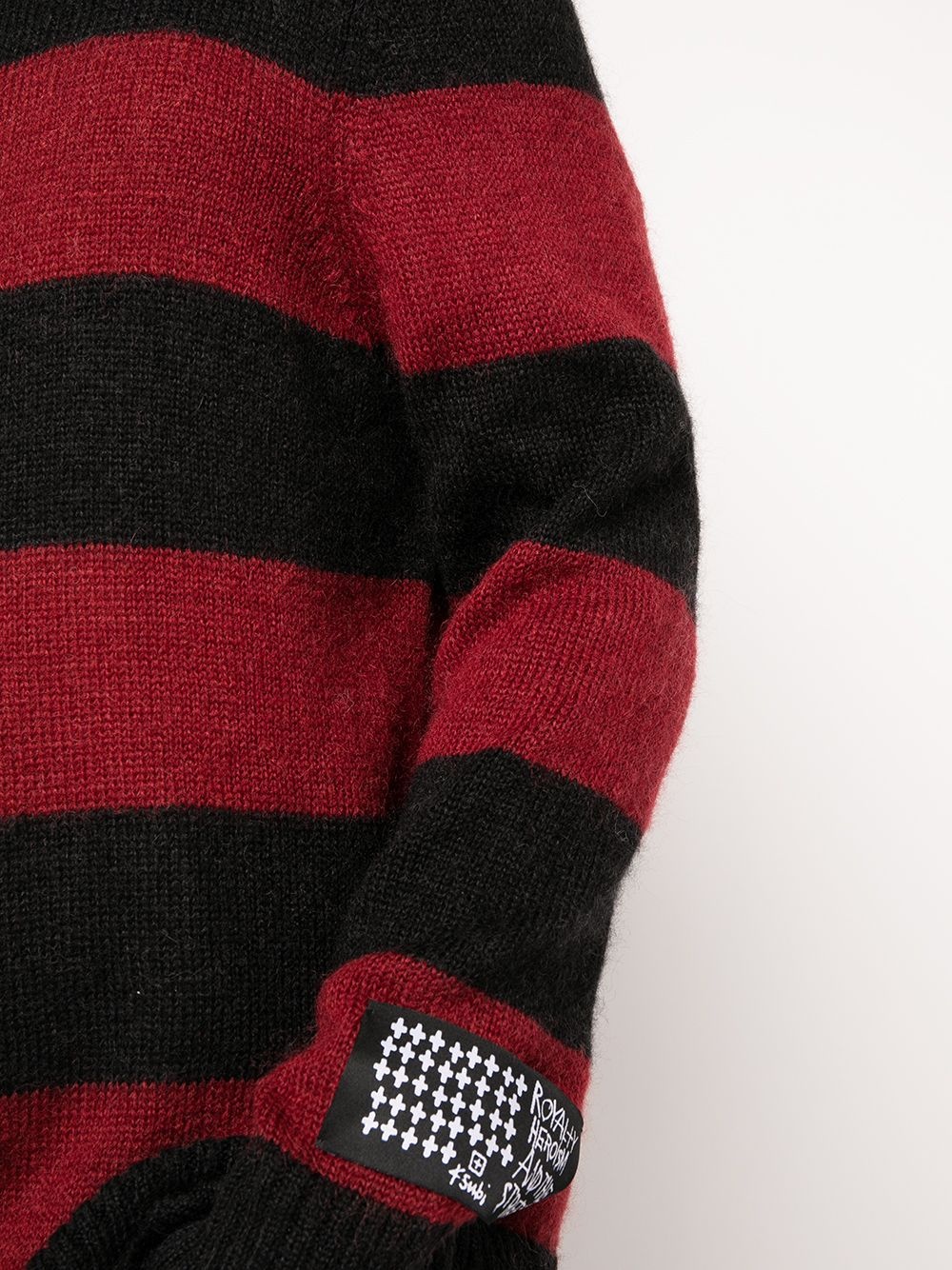 striped knitted jumper - 5