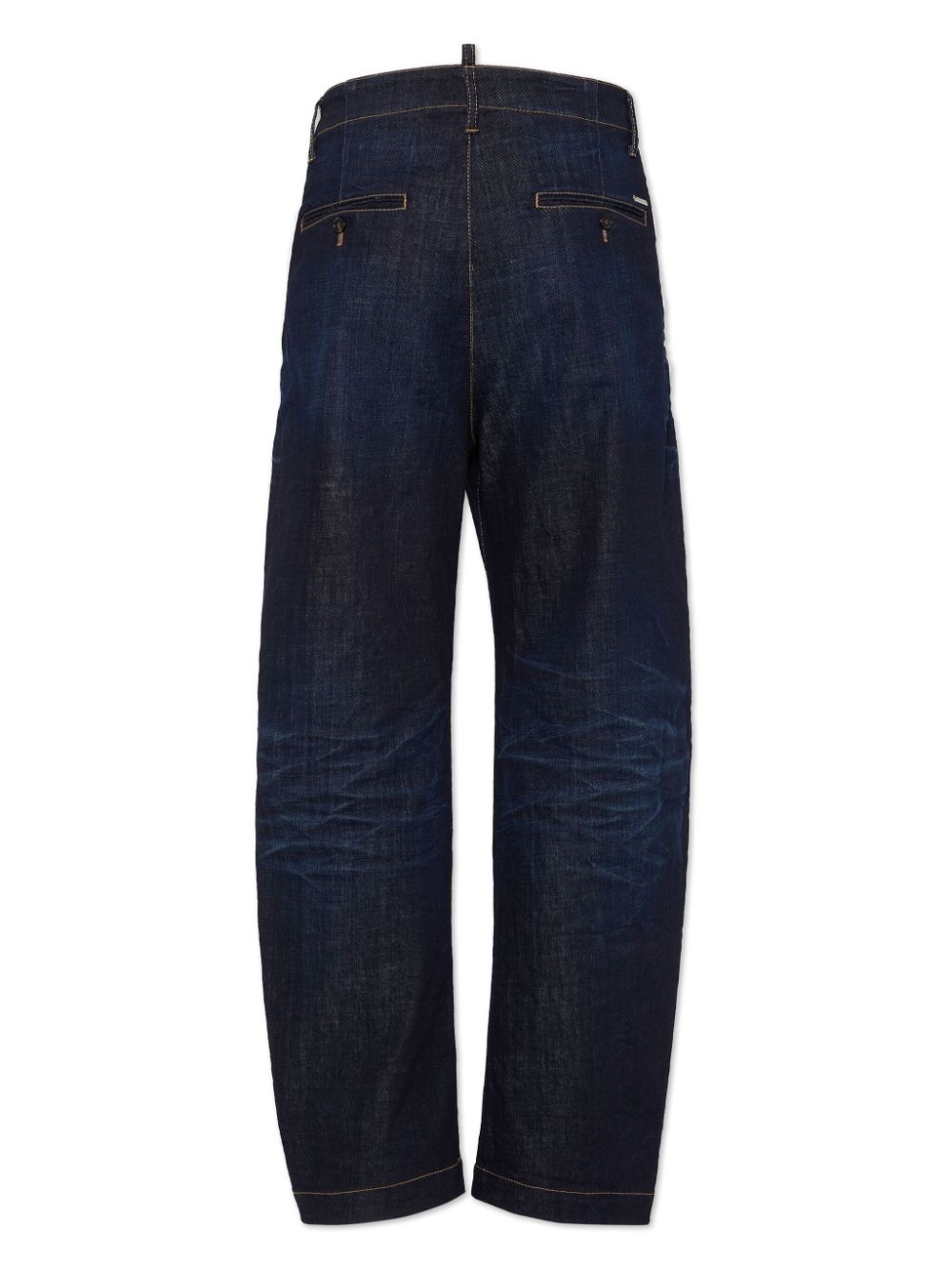 stretch-cotton tapered jeans - 2