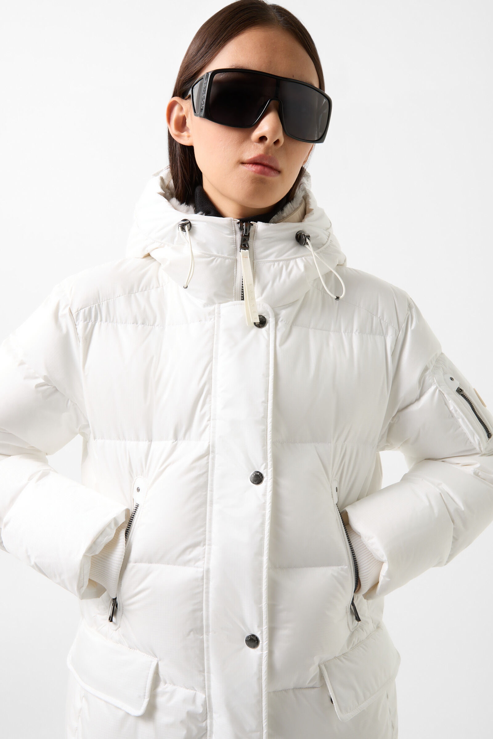 Jonna down coat in Off-white - 4