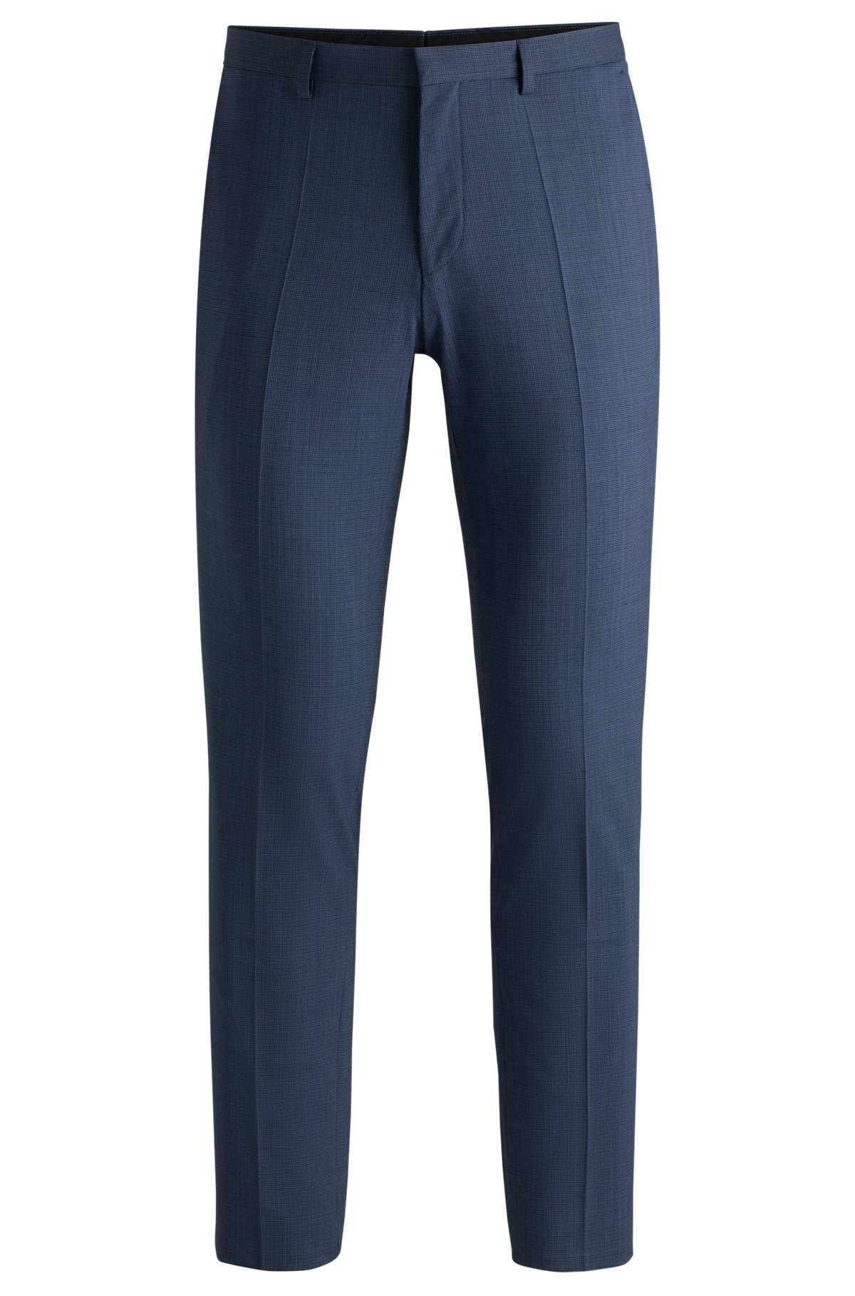 EXTRA-SLIM-FIT TROUSERS IN HOUNDSTOOTH STRETCH CLOTH - 1