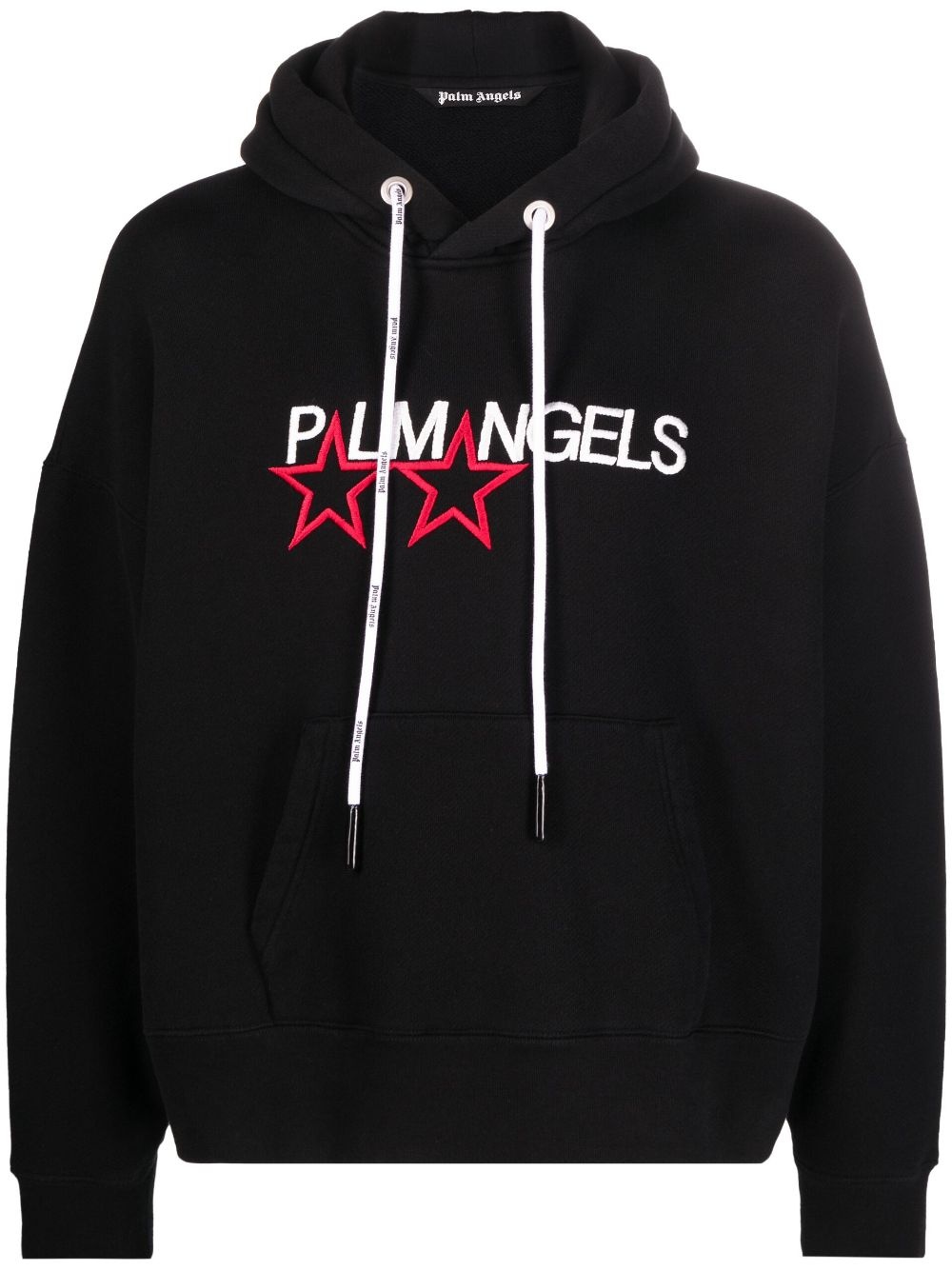 stars logo-embroidered hoodie - 1