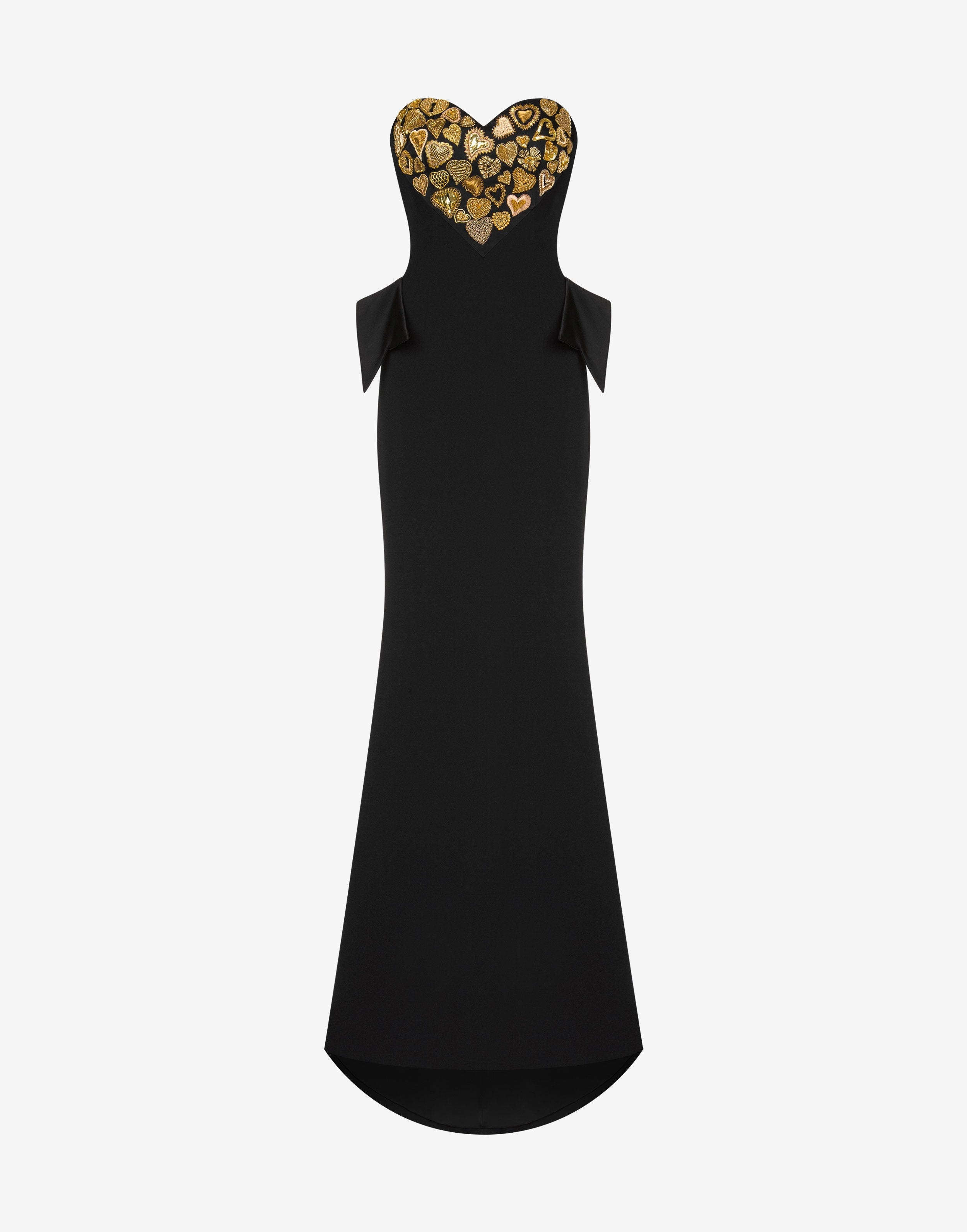 Moschino EMBELLISHED HEARTS CORSET DRESS | REVERSIBLE