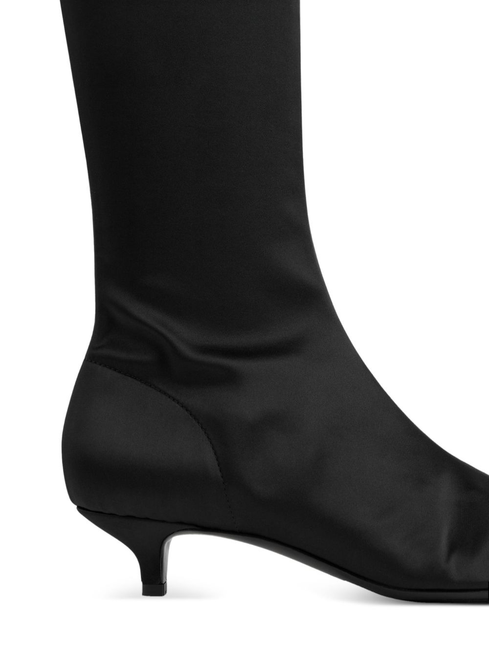 40mm satin knee-high boots - 4