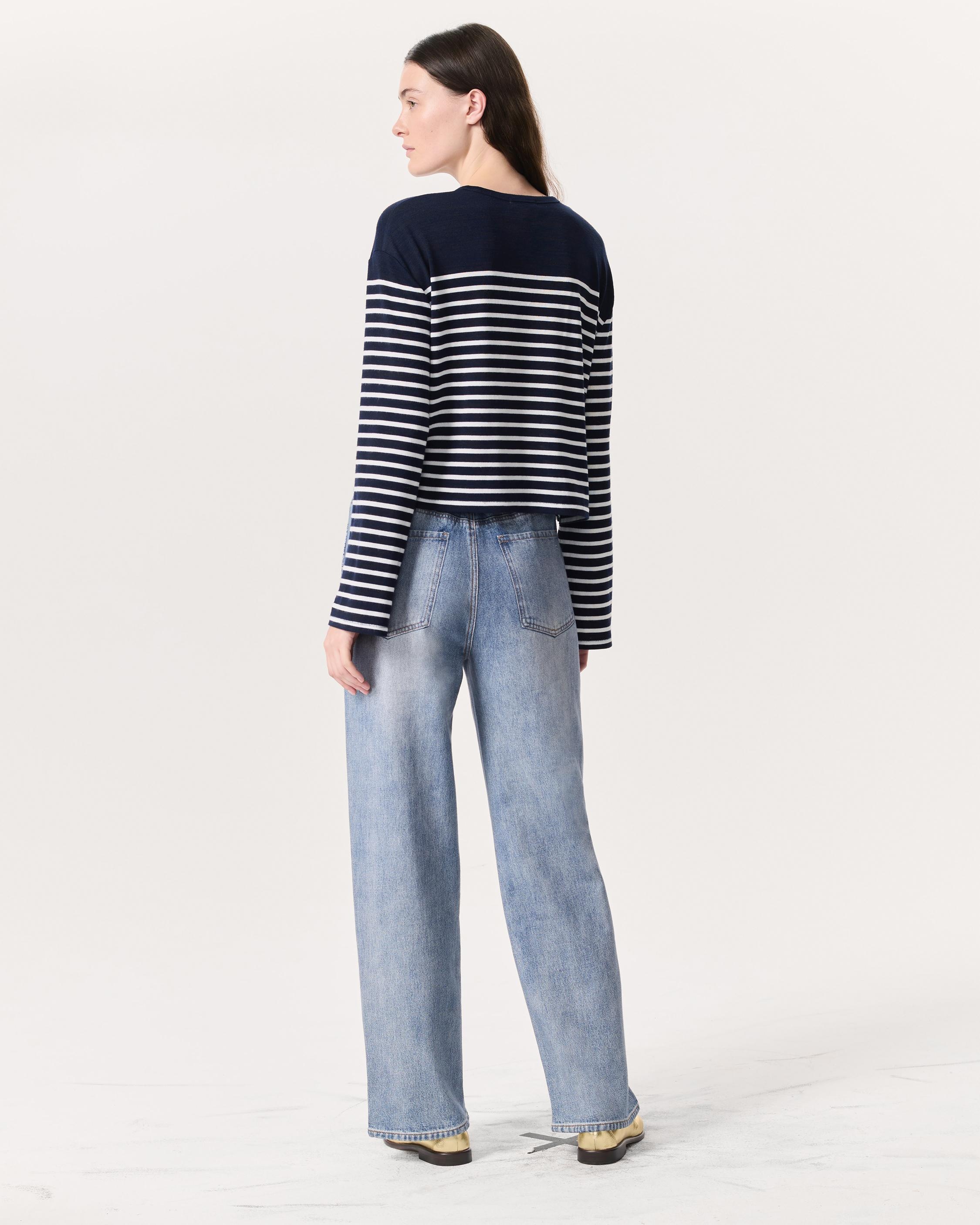The Knit Striped Long-Sleeve T-Shirt - 5