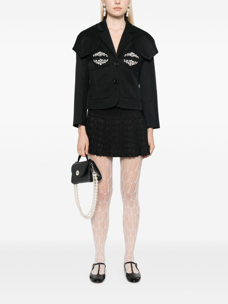 Simone Rocha crystal-embellished jacket outlook