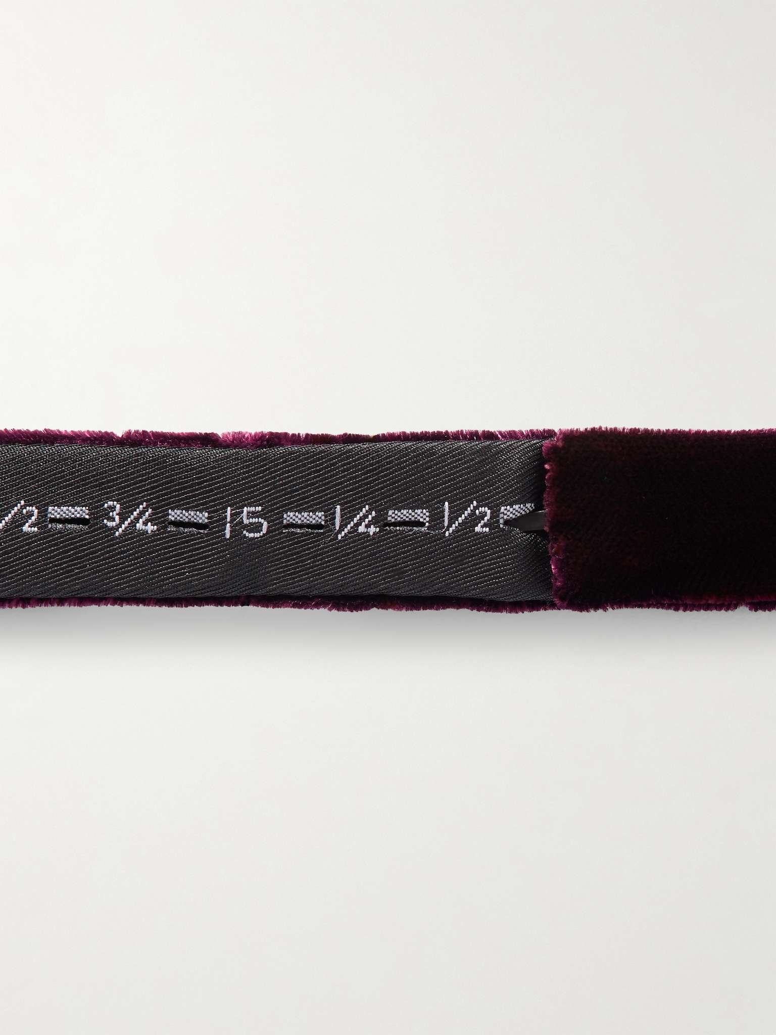 Pre-Tied Cotton-Velvet Bow Tie - 3