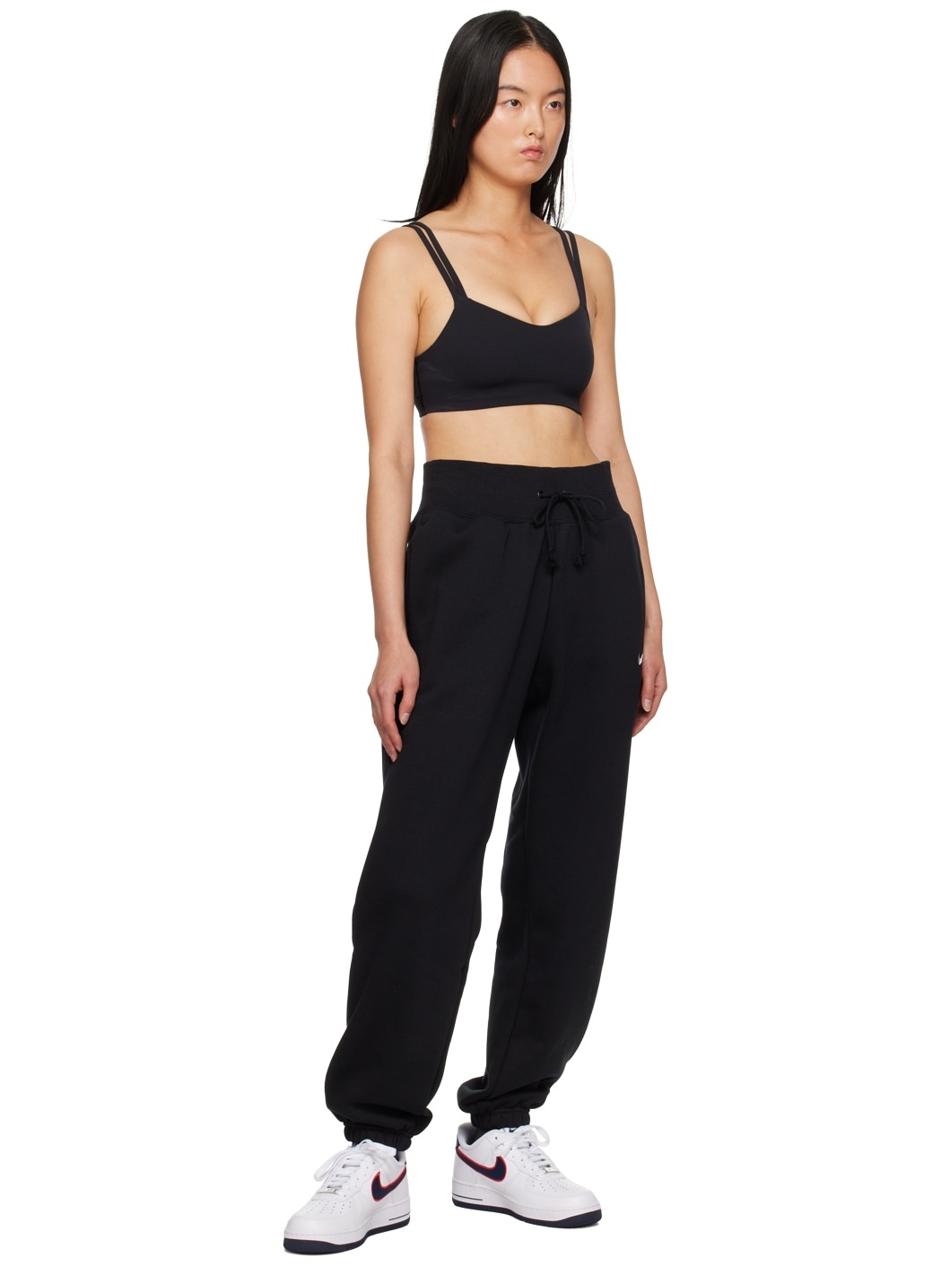 Black Alate Trace Sports Bra by Nike on Sale