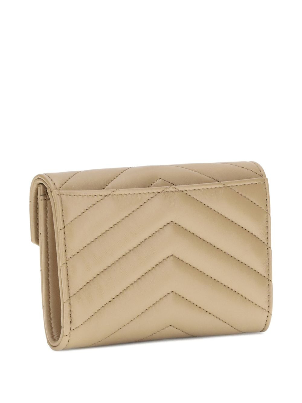chevron-quilted leather wallet - 2