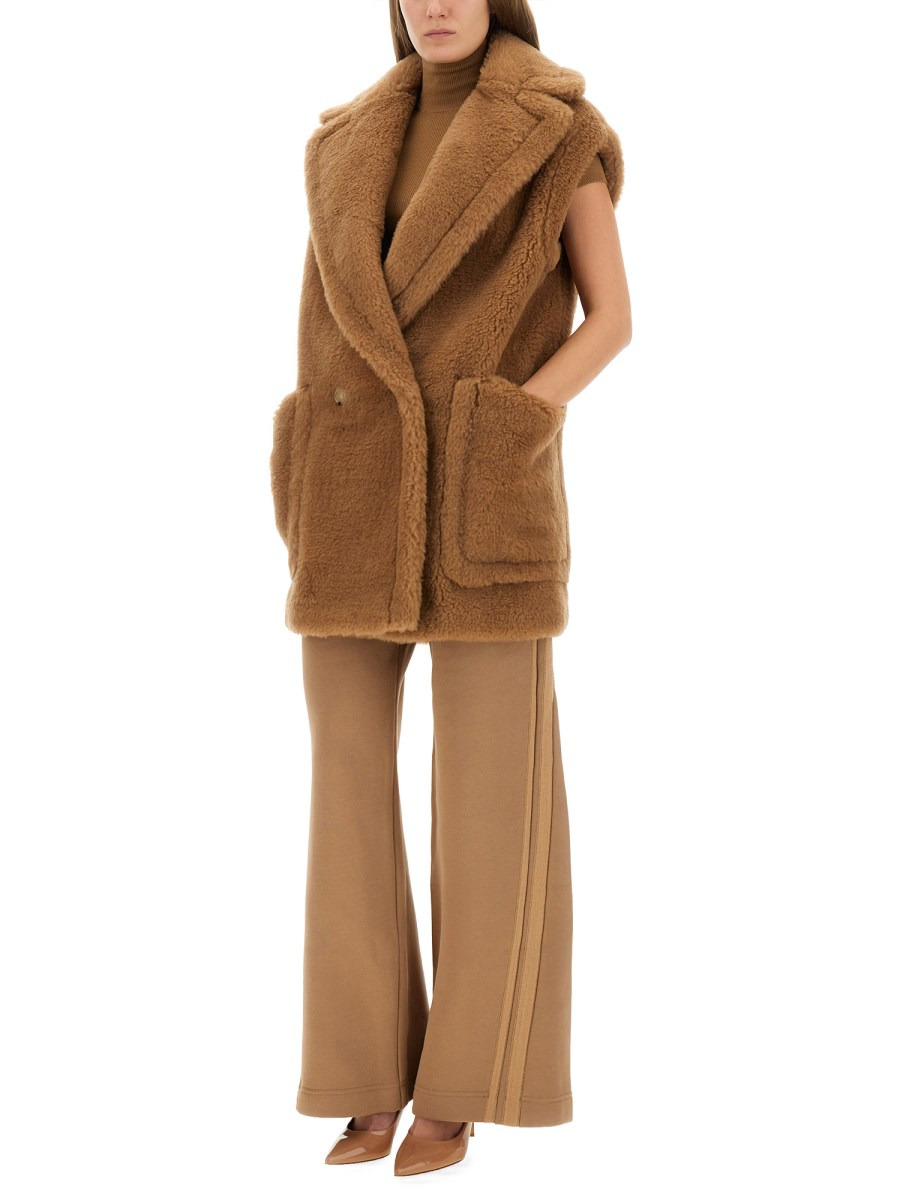 TEDDY BEAR BREDA1234 CAMEL SHEARLING VEST - 2