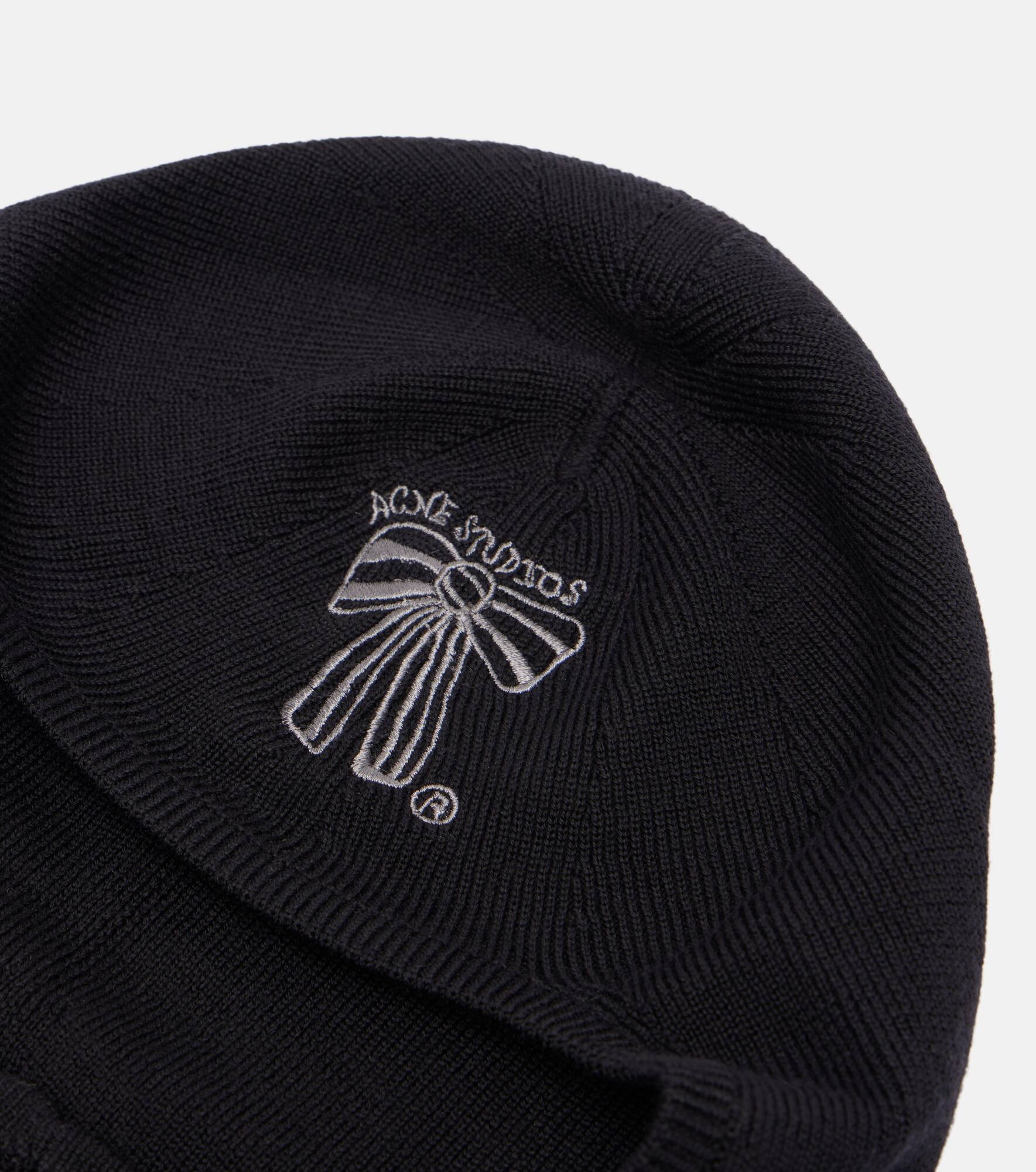 Logo embroidered wool ski mask - 3