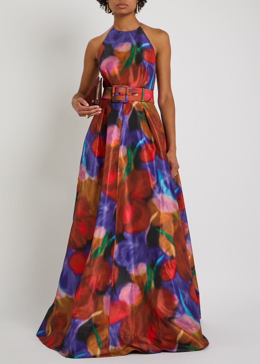 Rebecca Vallance Carbaret Roses Satin-twill Gown - 4