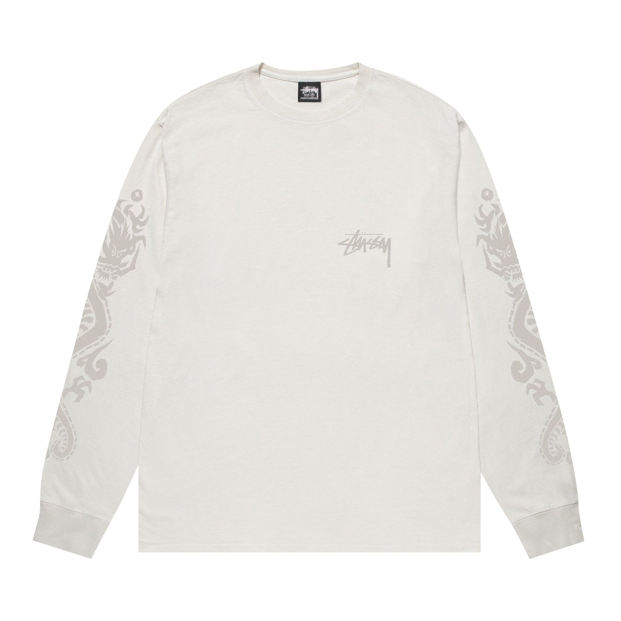 Stussy Dragons Long-Sleeve Tee 'Natural' - 1