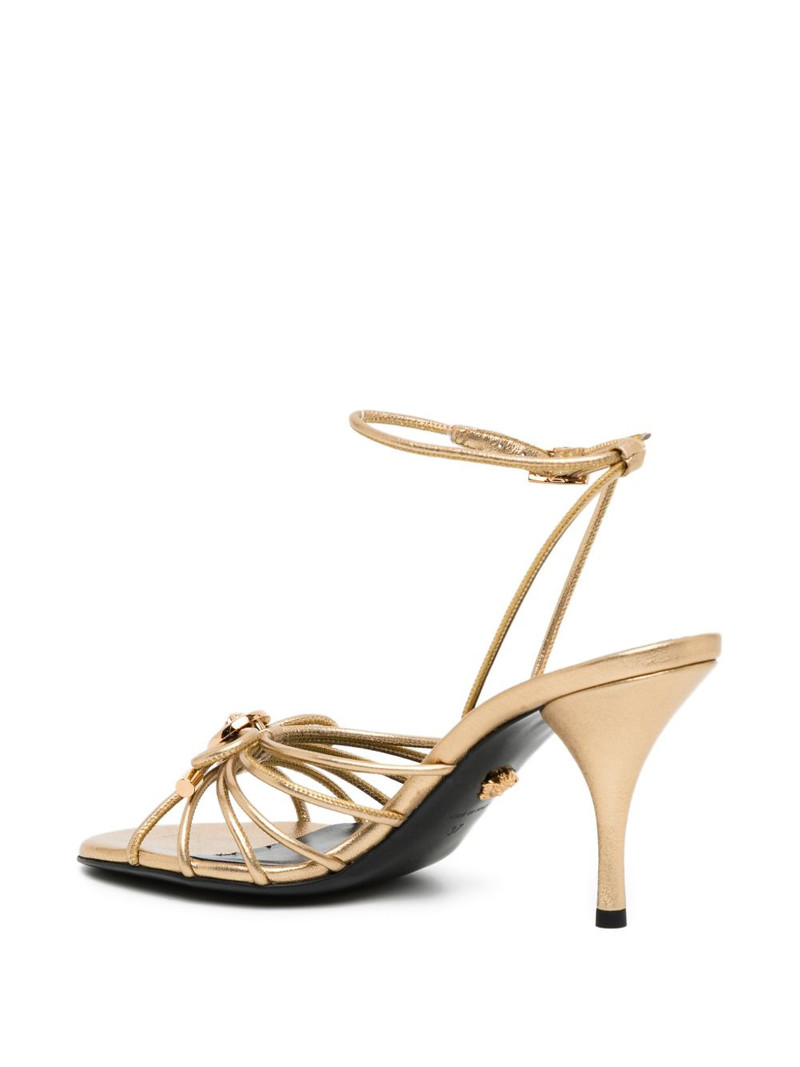 strap knot heeled sandals 3
