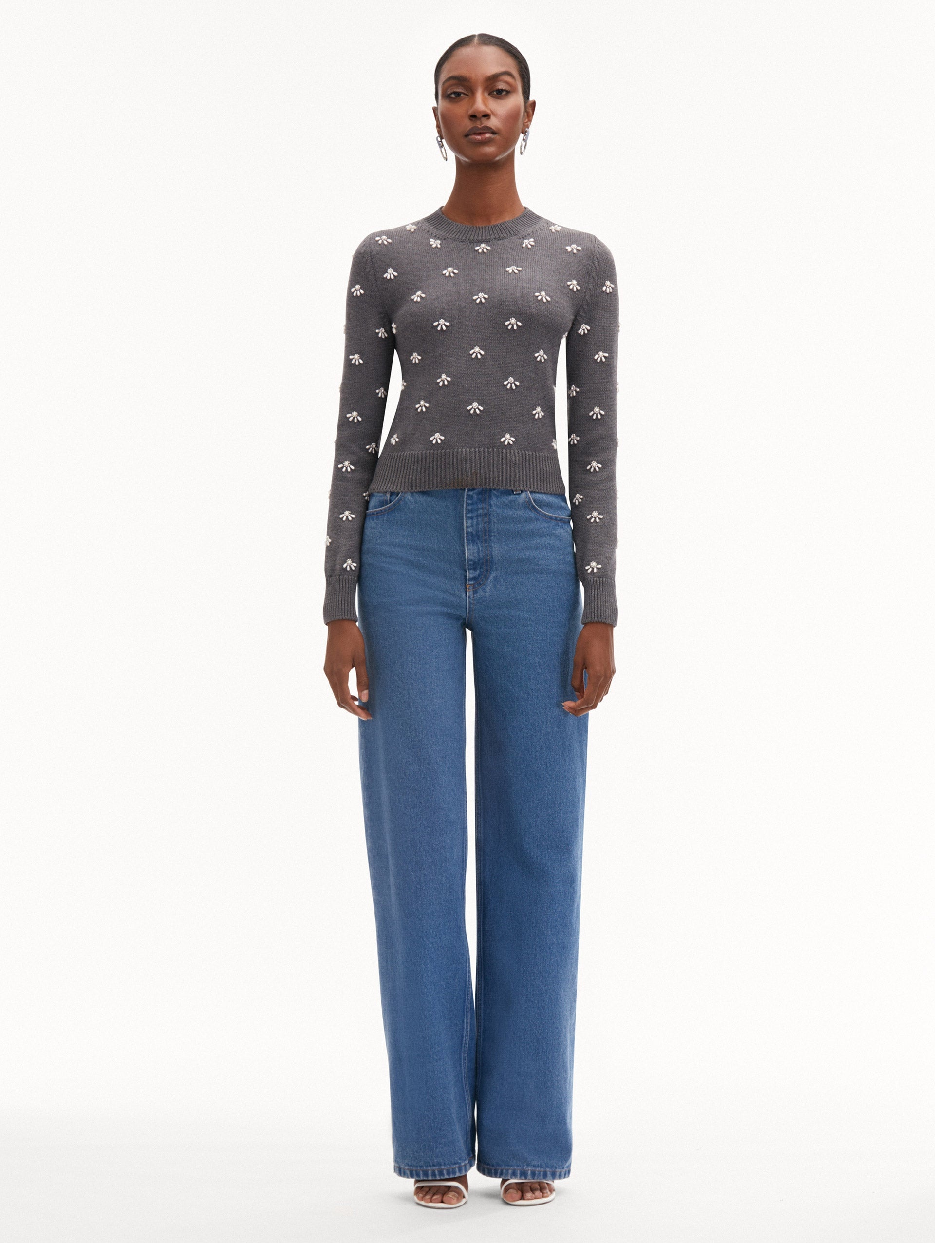 PEARL CABOCHON PULLOVER - 3