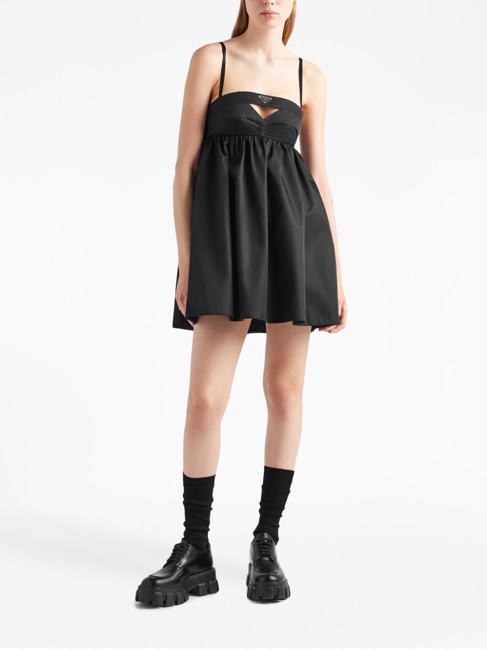 Re-Nylon triangle-logo minidress - 2