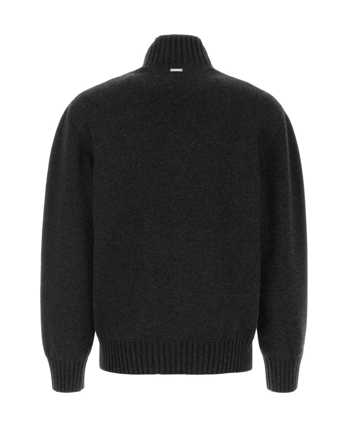 Slate Cashmere Blend Sweater - 2