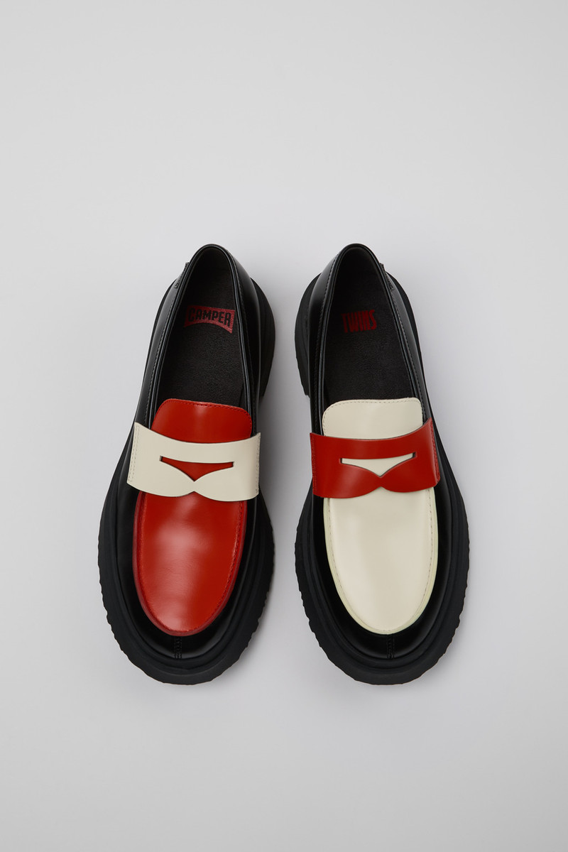Multicolor Leather Moccasin/Nautical Shoes for Men. 4