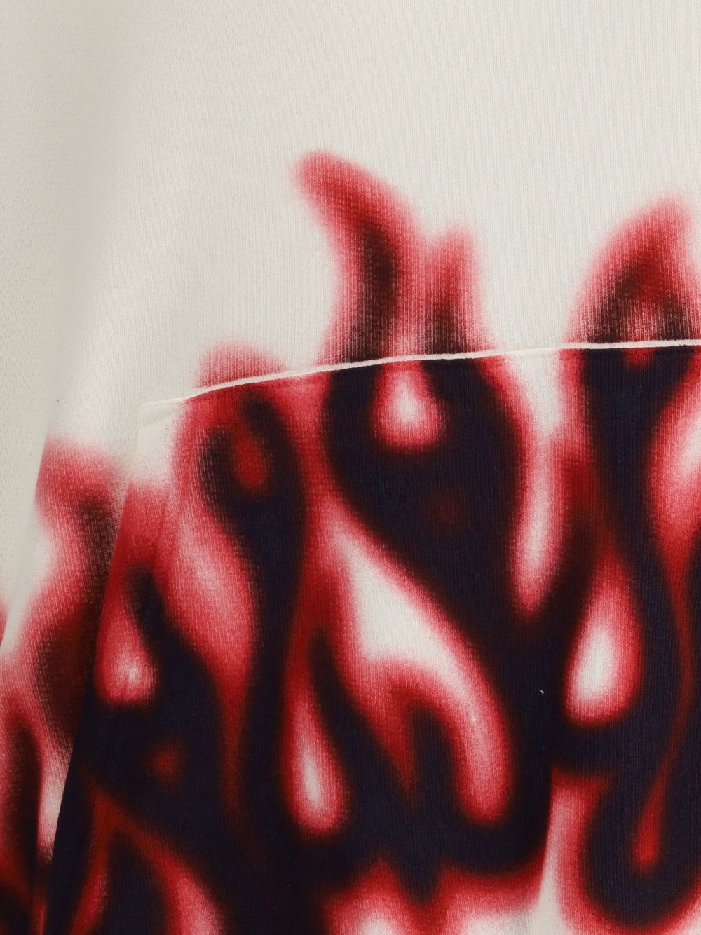 flame-print hoodie - 4