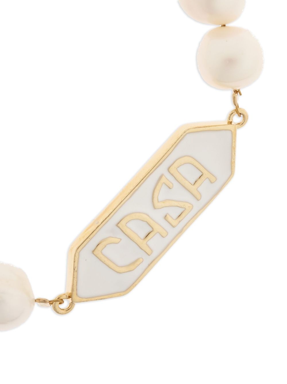 embellished logo-plaque bracelet - 4