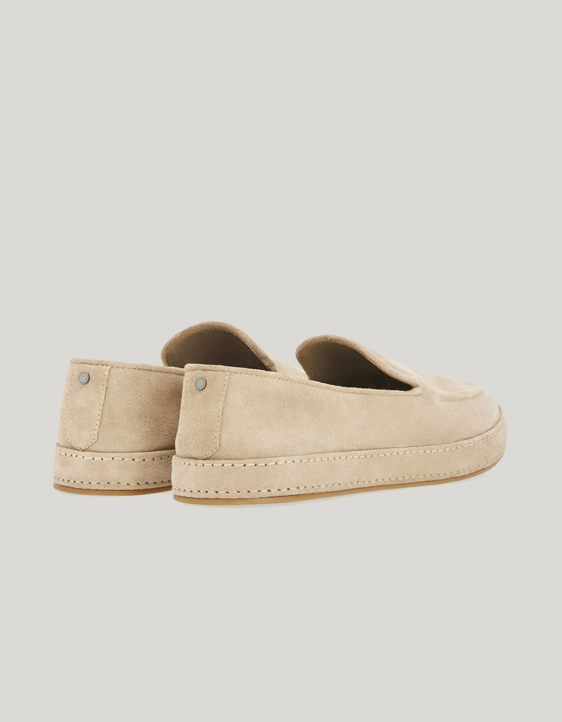 Canali UNLINED NUDE LOAFER WITH DOUBLE-EFFECT PIPING outlook