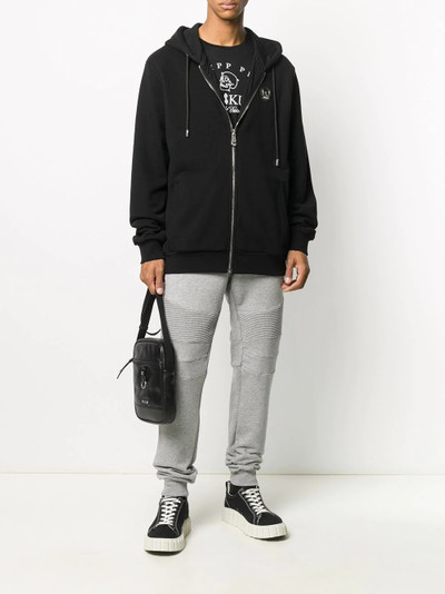 PHILIPP PLEIN ribbed detailing track pants outlook