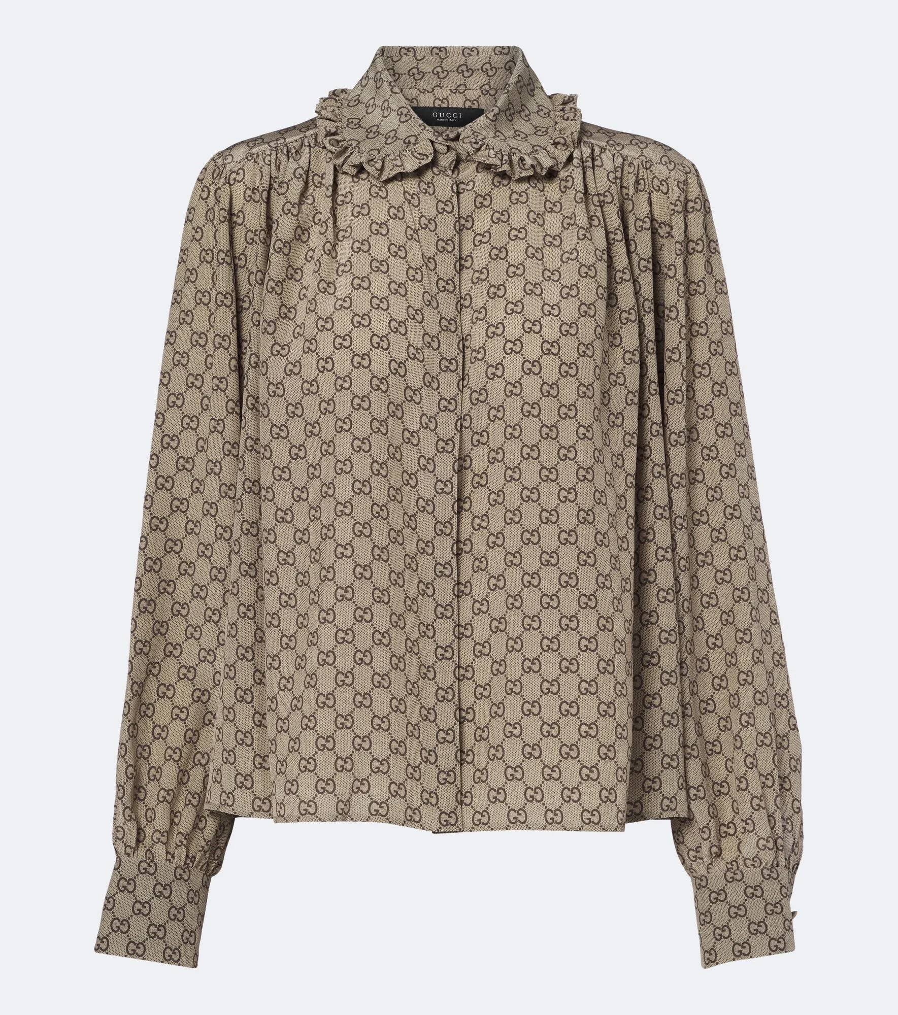 GG silk crêpe de chine blouse - 1