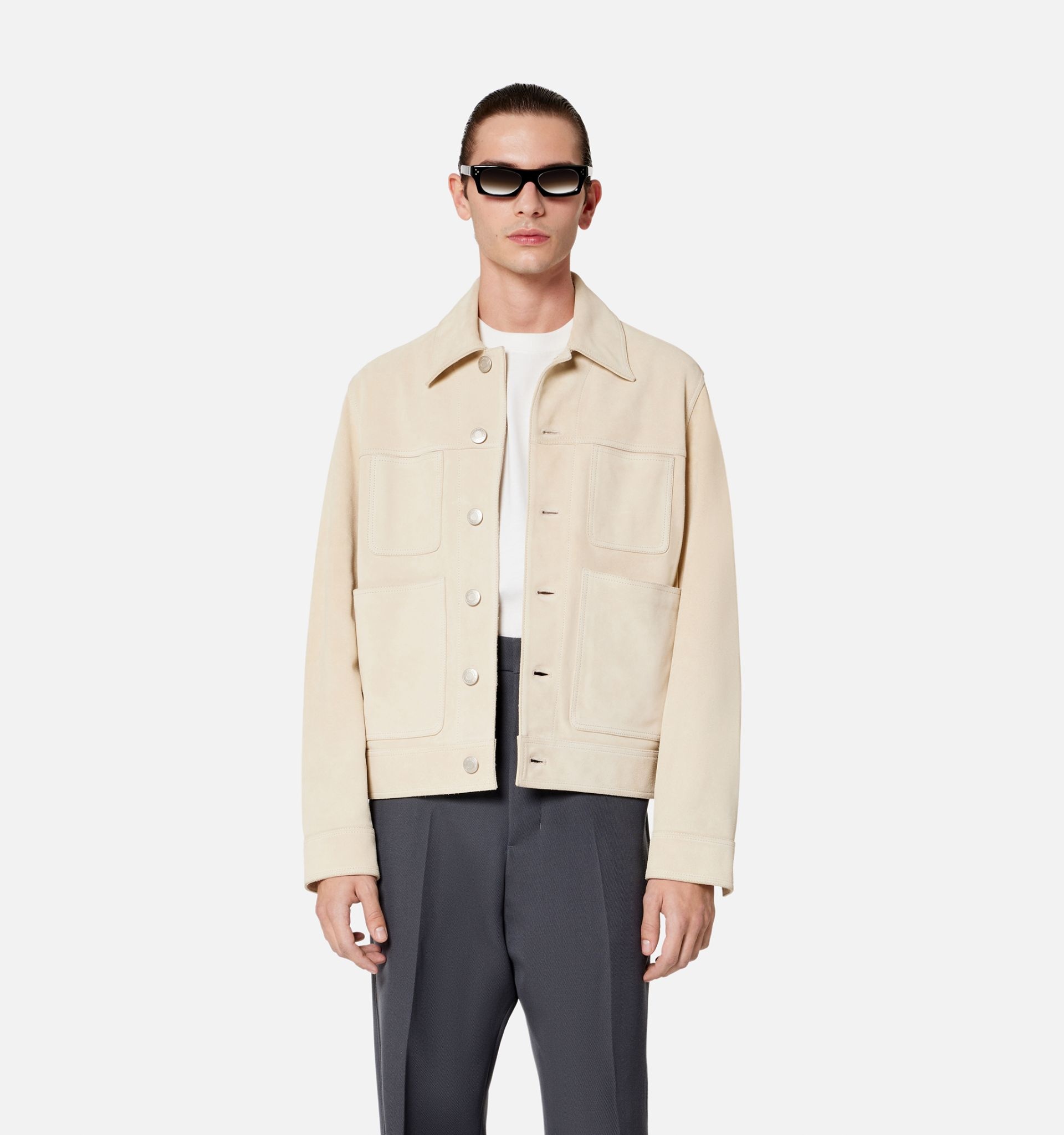 Denim Buttons Worker Jacket - 2