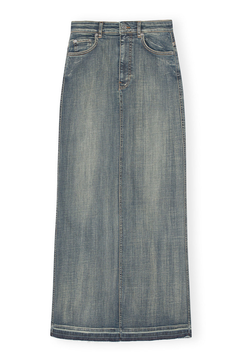 TINT EDGE DENIM MAXI SKIRT 1