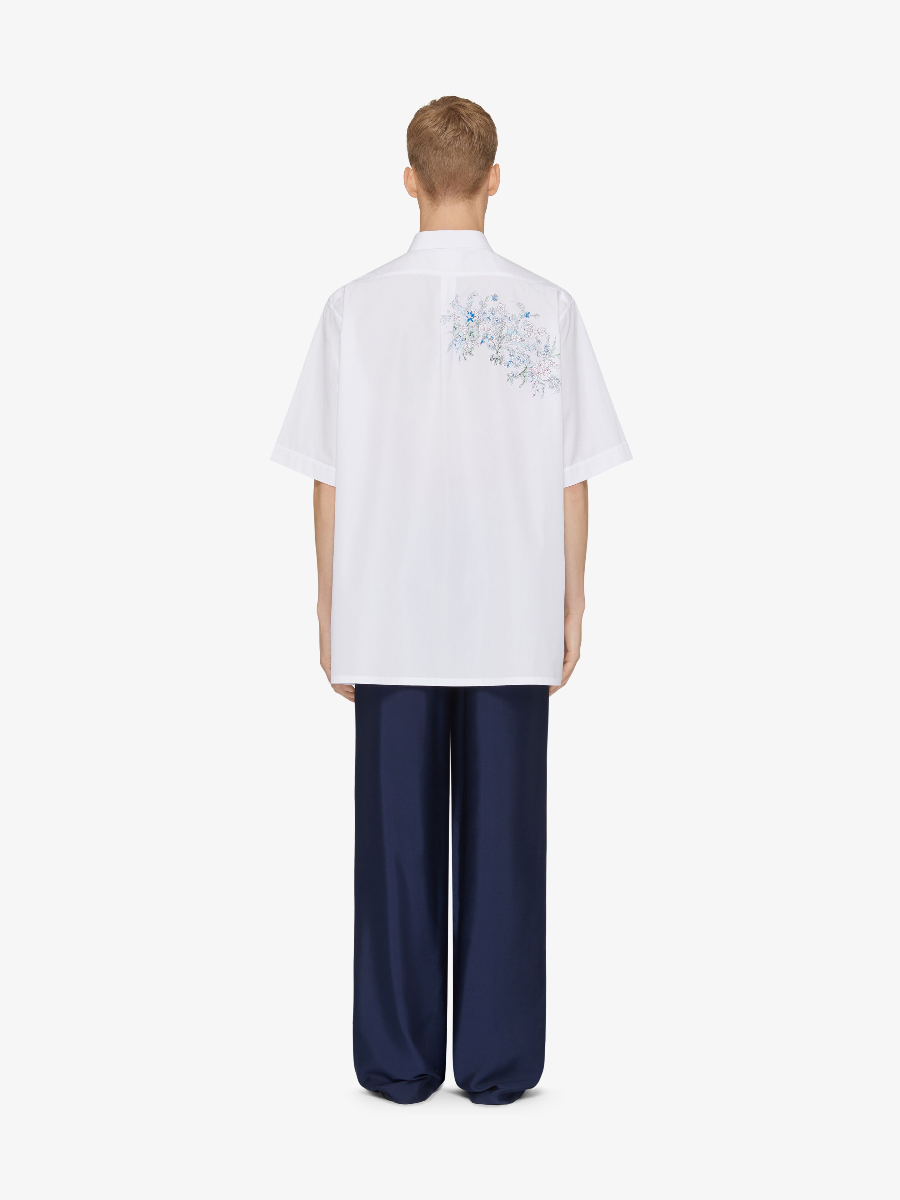 SHIRT IN POPLIN GIVENCHY FLOWERS - 4