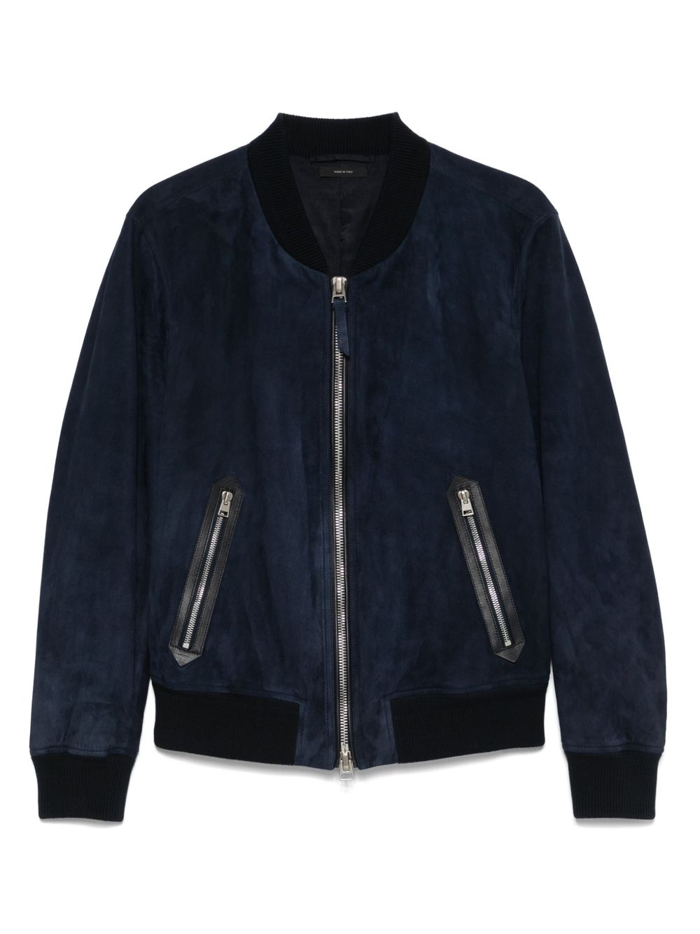 leather bomber jacket - 1